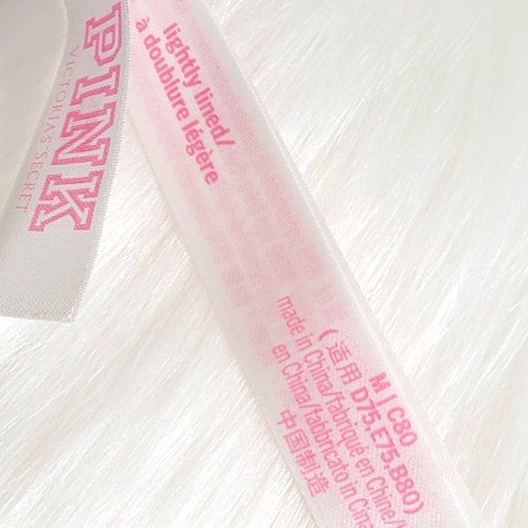 VS PINK LIGHTLY LINED BRALETTE M - Picture 3 of 4